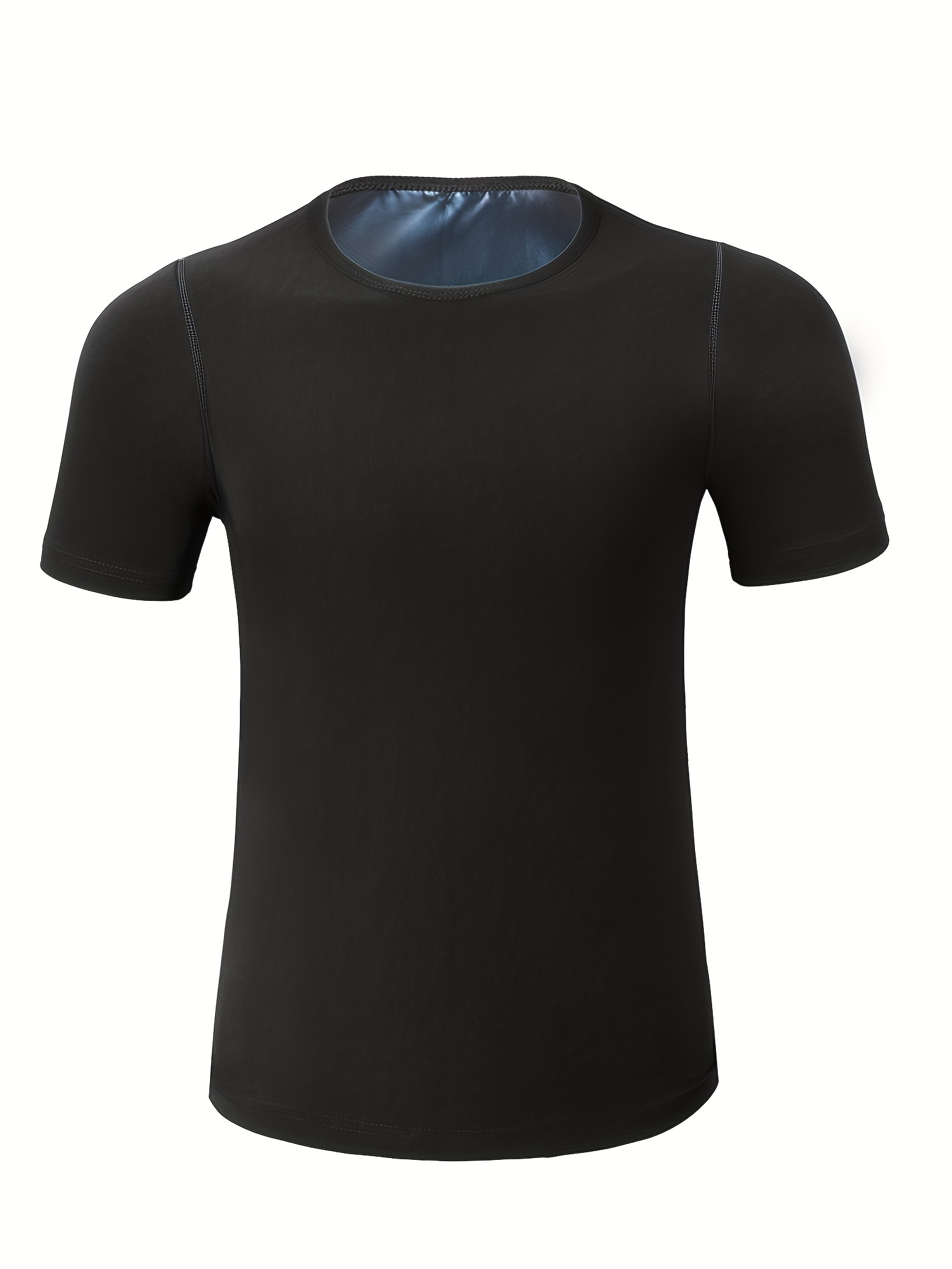 Men's Compression Sweat Sauna T Shirt High Stretch Comfy Tee Top