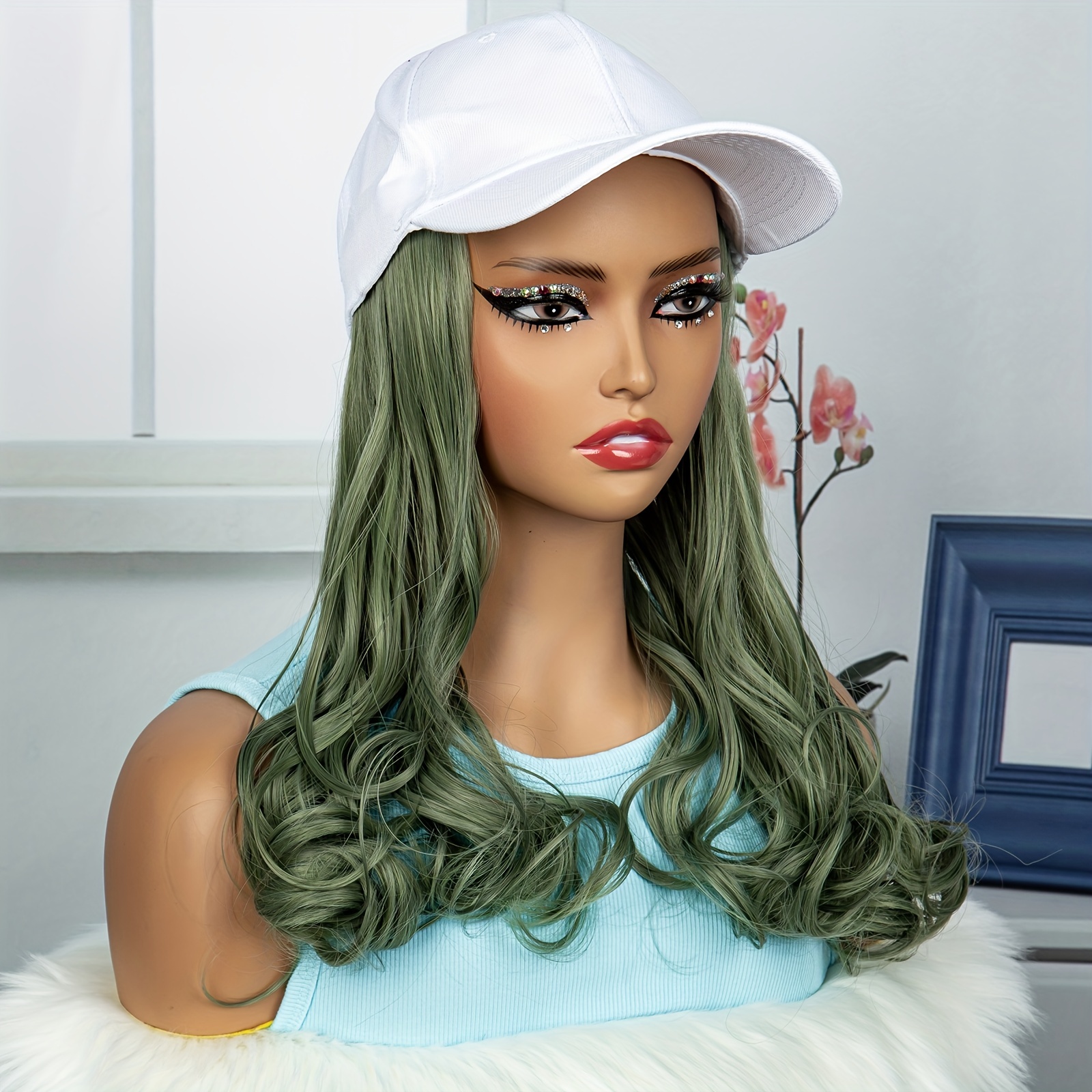 Green 2024 wig hat