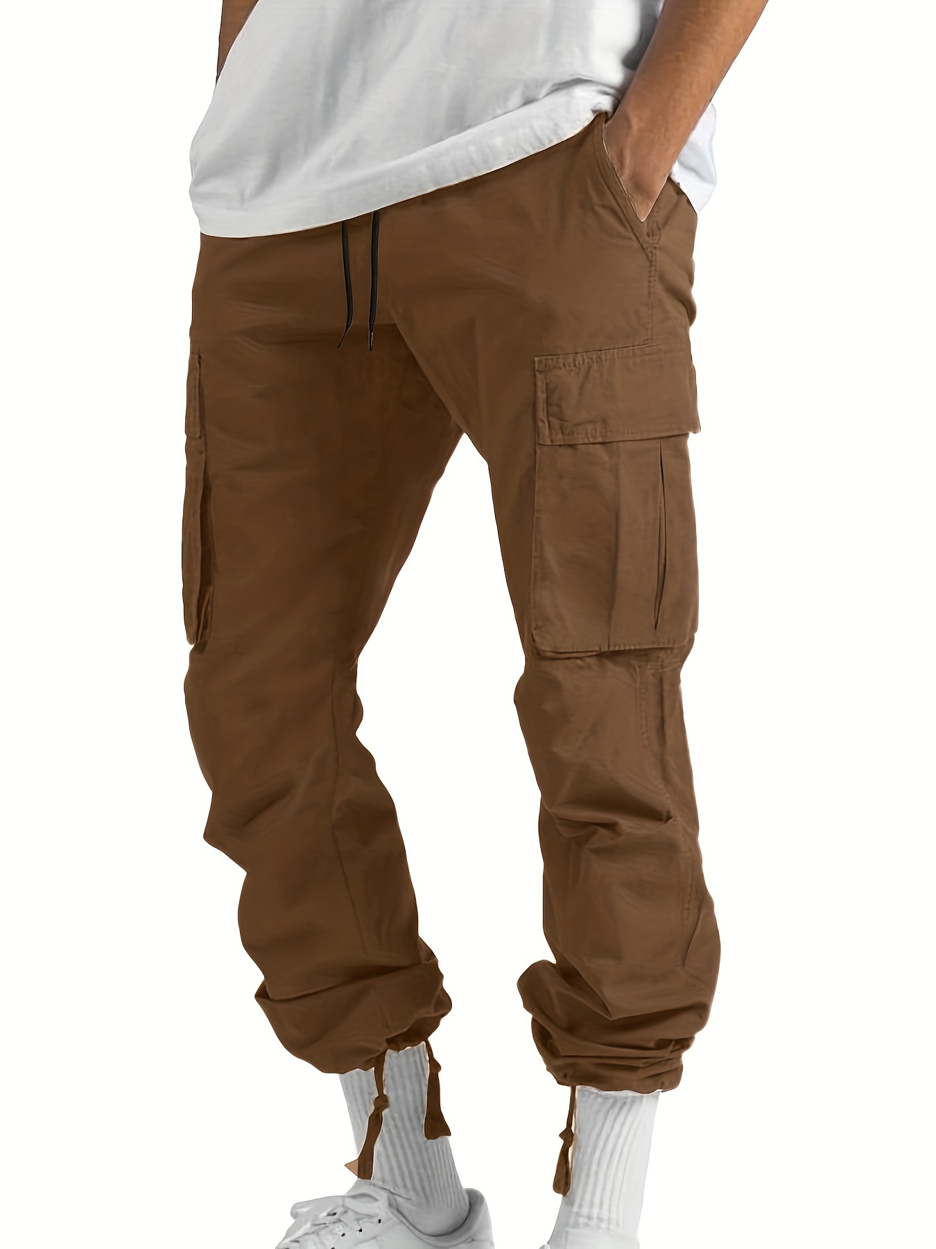 Men's Multi Flap Pocket Cargo Pants Loose Trendy Pants - Temu Malaysia