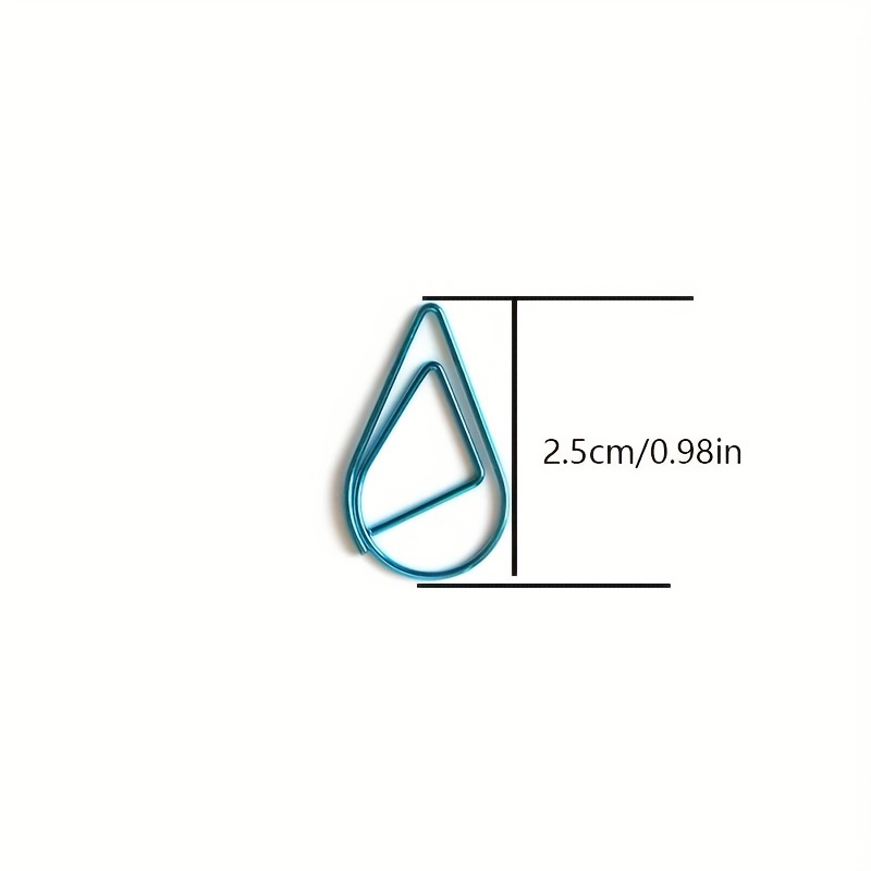 Trumpet Water Drop Shape Clip Metal Bookmark Paper Clip Message Folder