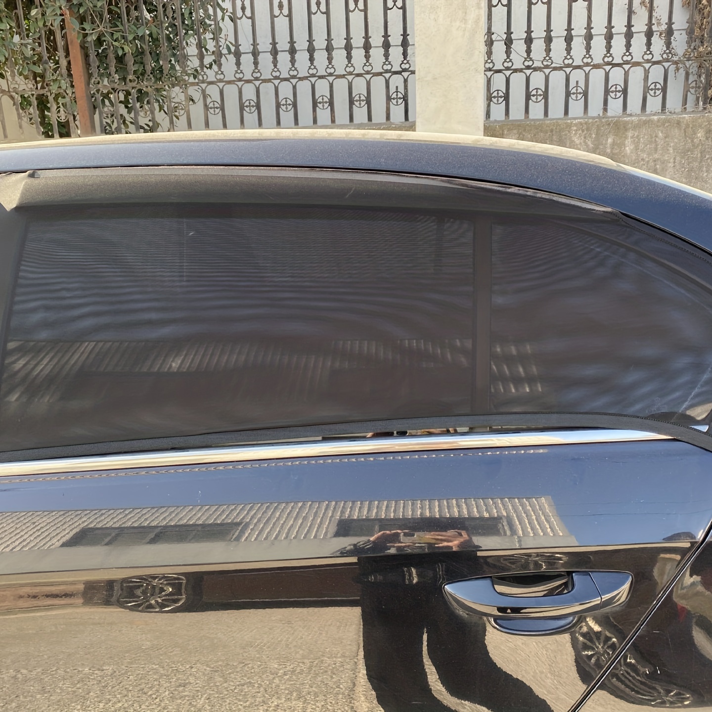 2pcs Sommer Auto Fenster Sonnenschutz, Netz Gaze Atmungsaktiver