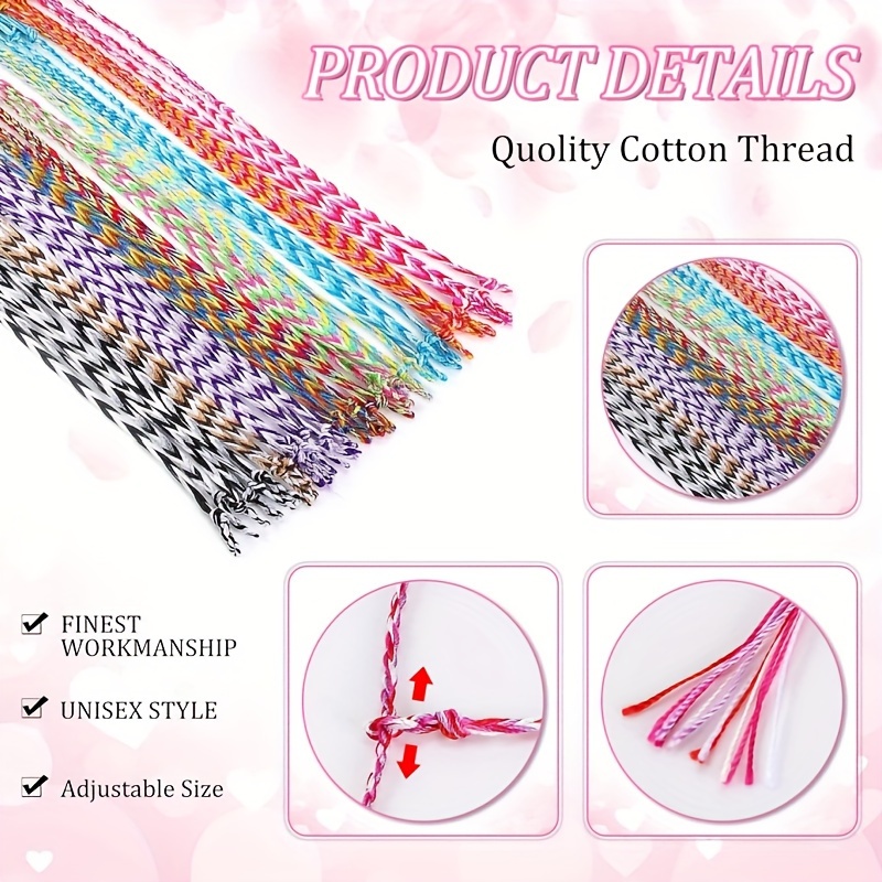 Woven Friendship Bracelets Bulk For Women With Valentines - Temu