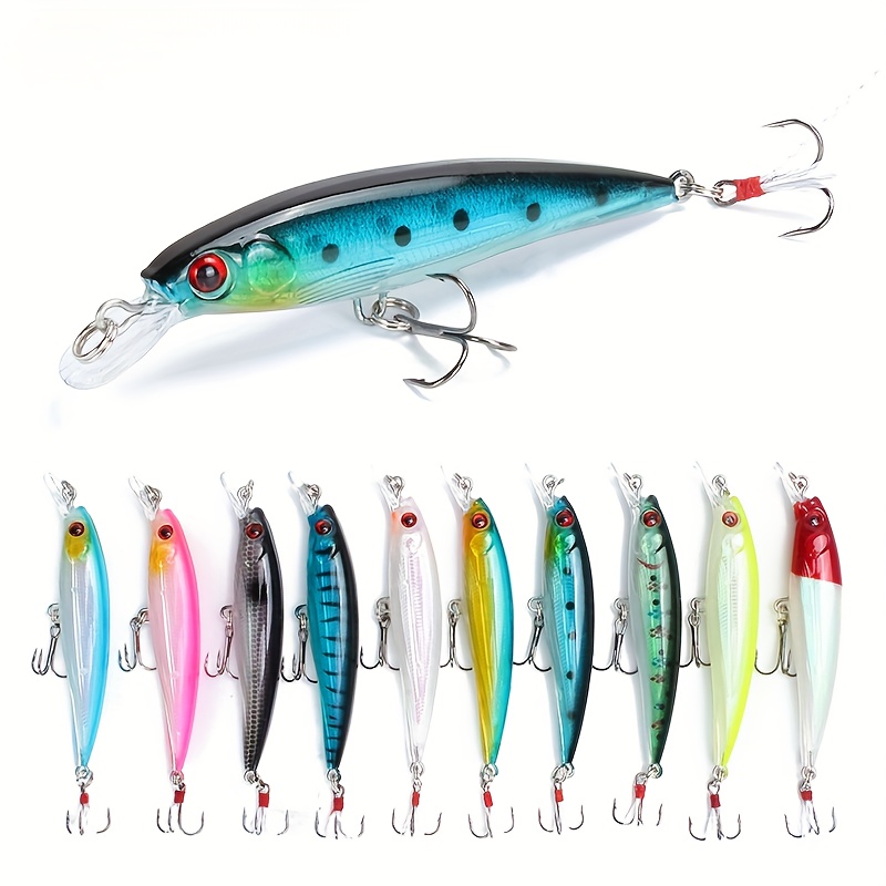 Artificial Fishing Lure Sinking Minnow Fake Bait Feather - Temu Canada