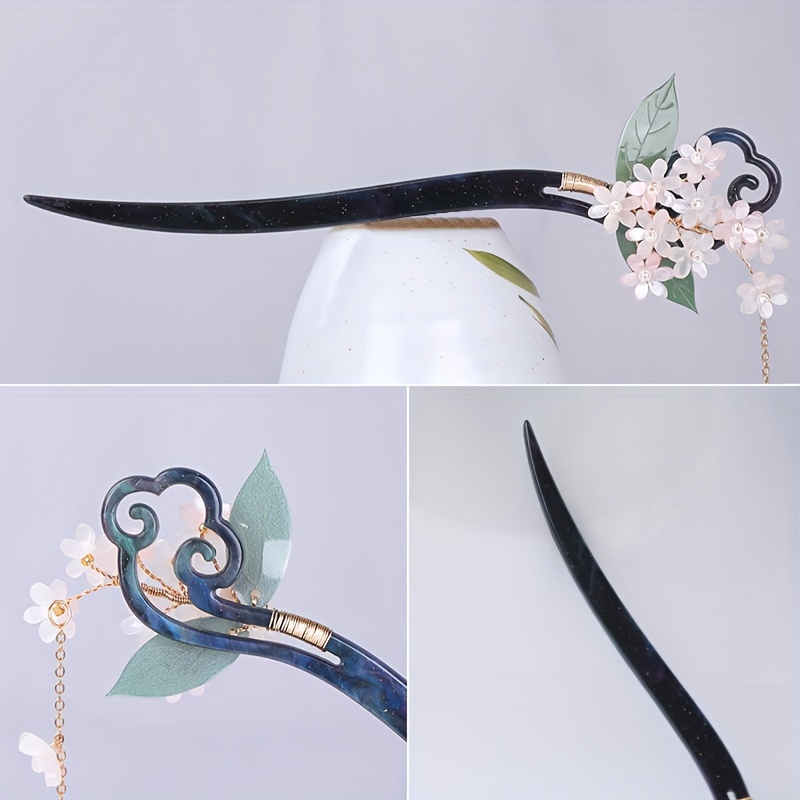 Elegant Ancient Style Acetic Acid Hairpin, Simple Modern Tassel