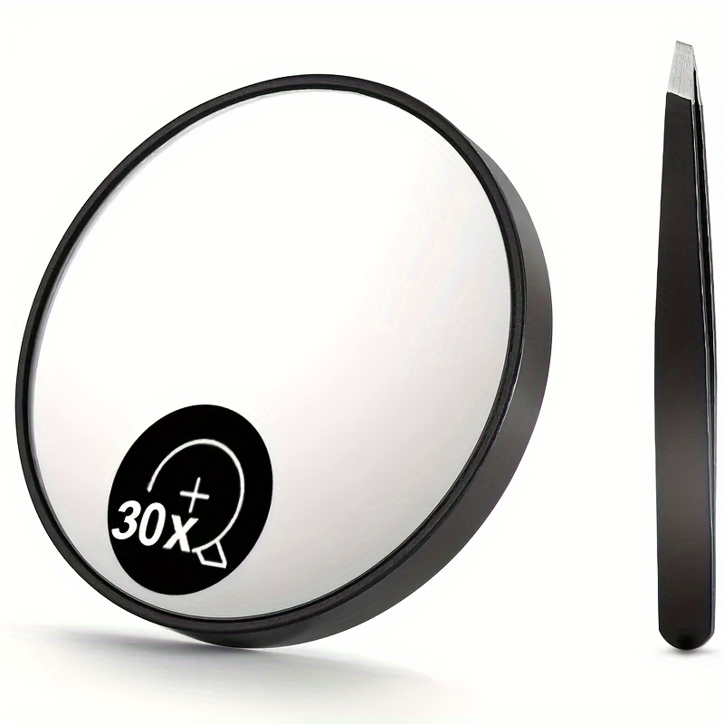 Espejo de aumento redondo 30X, espejo ampliado de 6 pulgadas con
