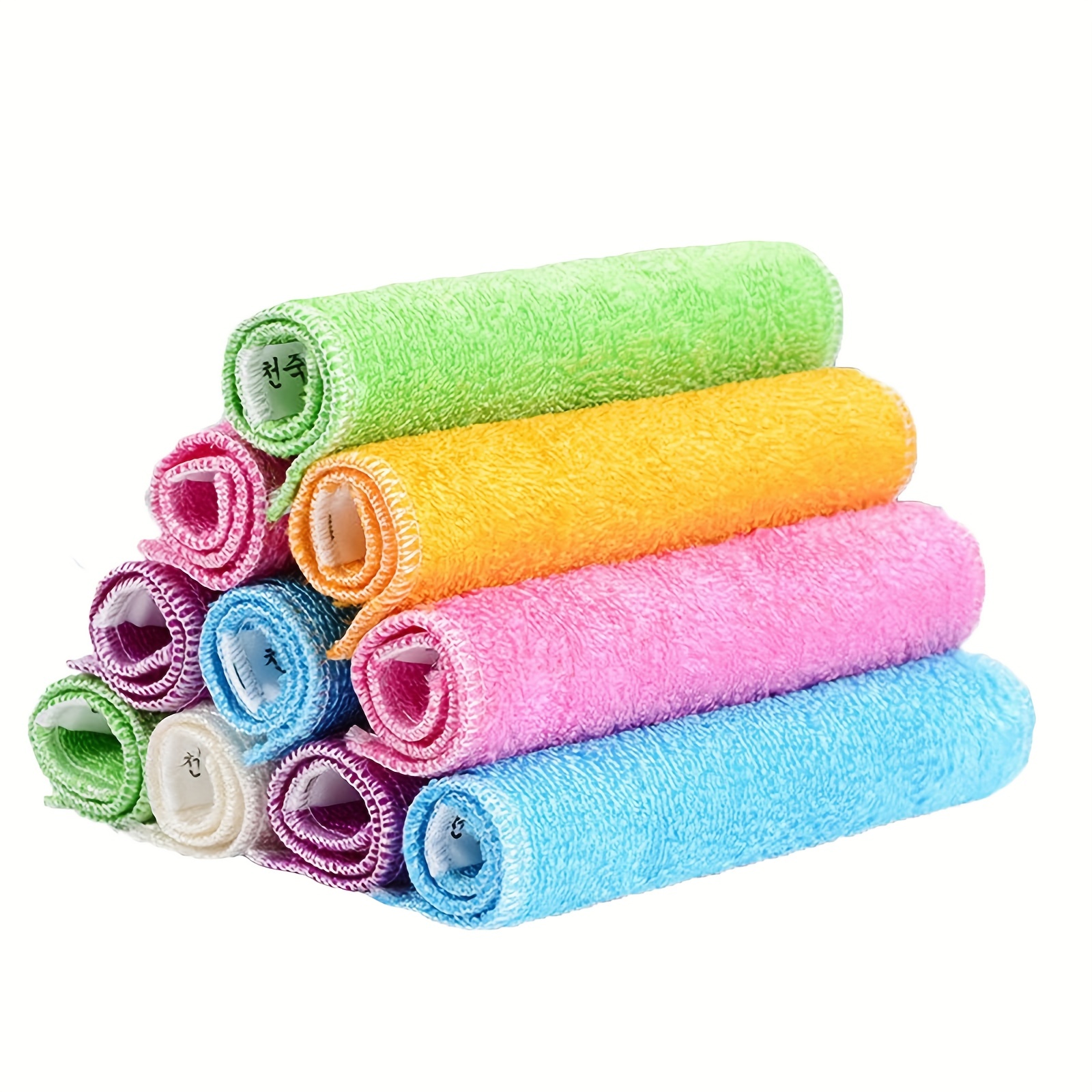 5 Layers Fiber Rag Super Absorbent Dishwashing Cloth Towel - Temu