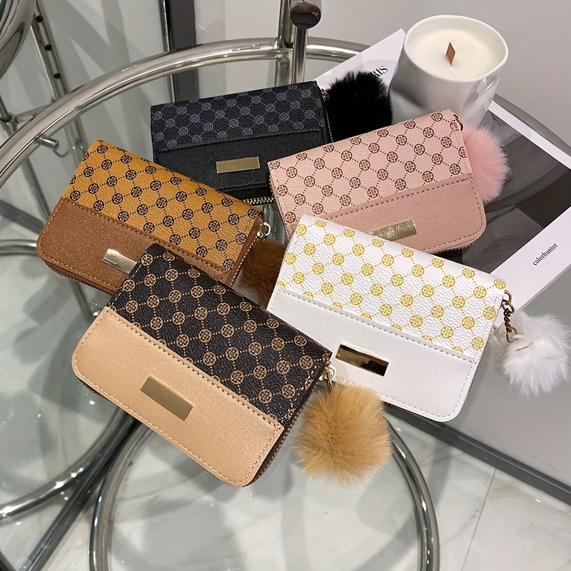Small Printed Long Wallet, Fashion Faux Leather Clutch Purse, Women's Phone  Bag With Wristlet (8.1*4.1*0.6) Inch - Temu