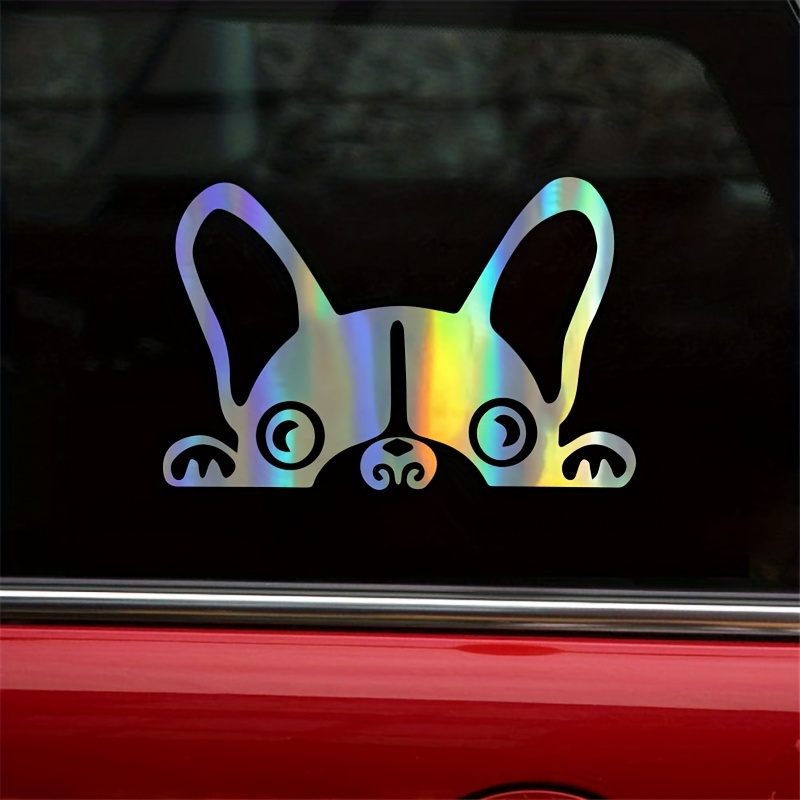 Peeking french clearance bulldog decal