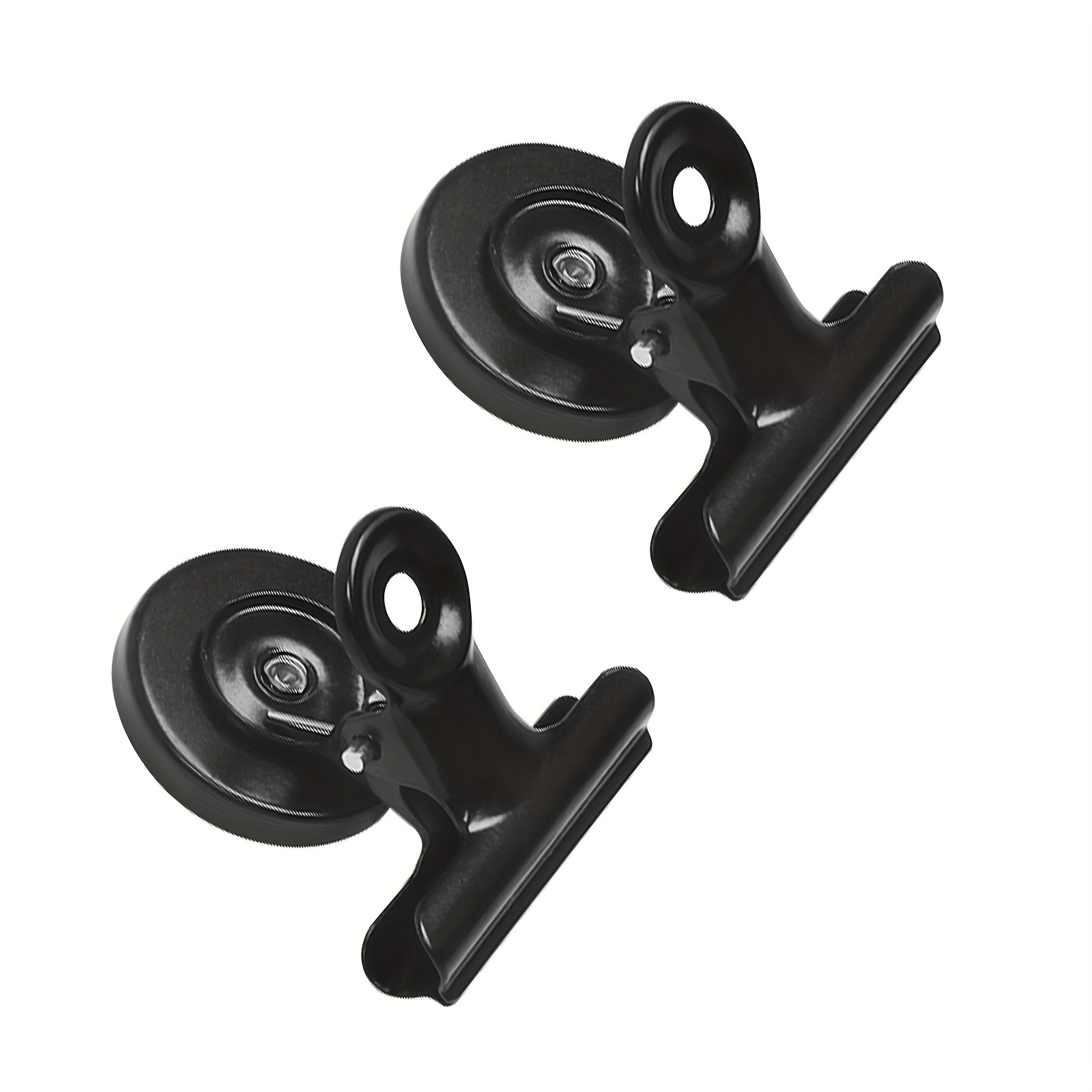 

2pcs Strong Black Magnetic Clip, Fridge Magnet, Suitable For Fridges, Whiteboards, Offices, Photo Displays, Fixing Paper