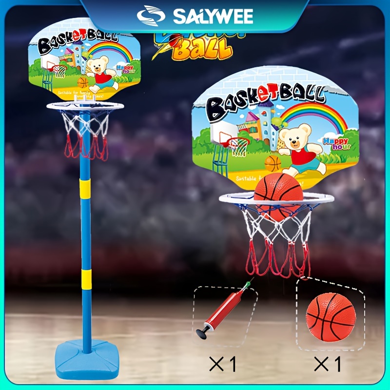 Mini canasta de baloncesto para interiores para niños, juego de baloncesto  interior para habitaciones con pelota y bomba, cesta de baloncesto portátil