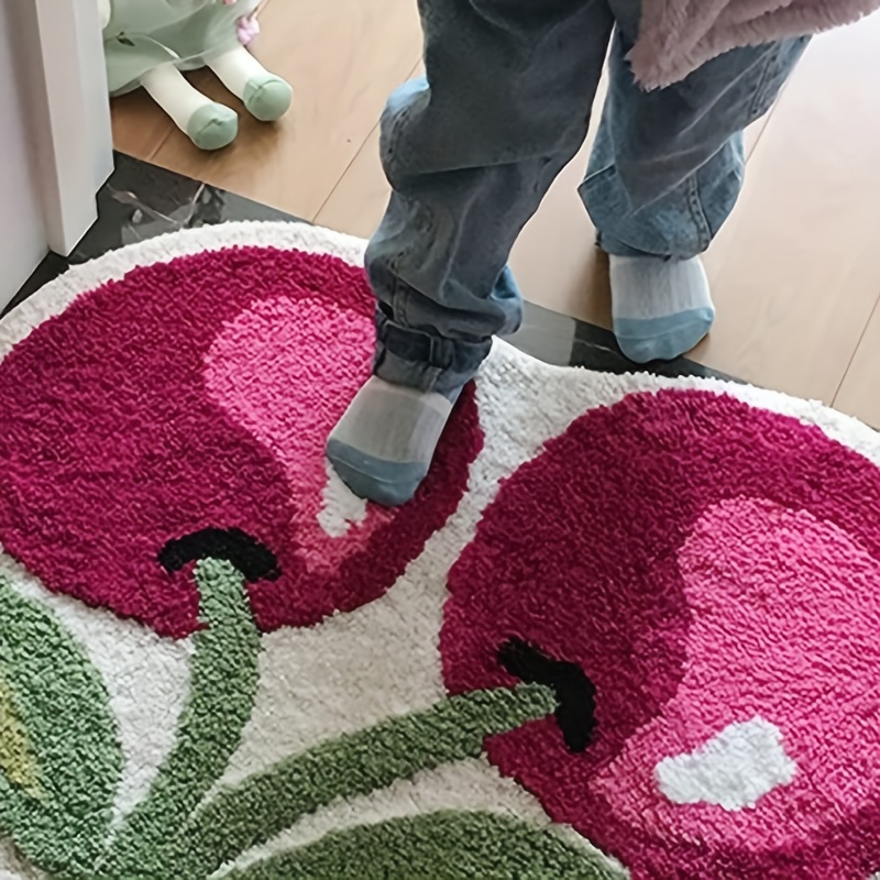  Bath Rug Mat, Cute Flower Floor Mat for Home
