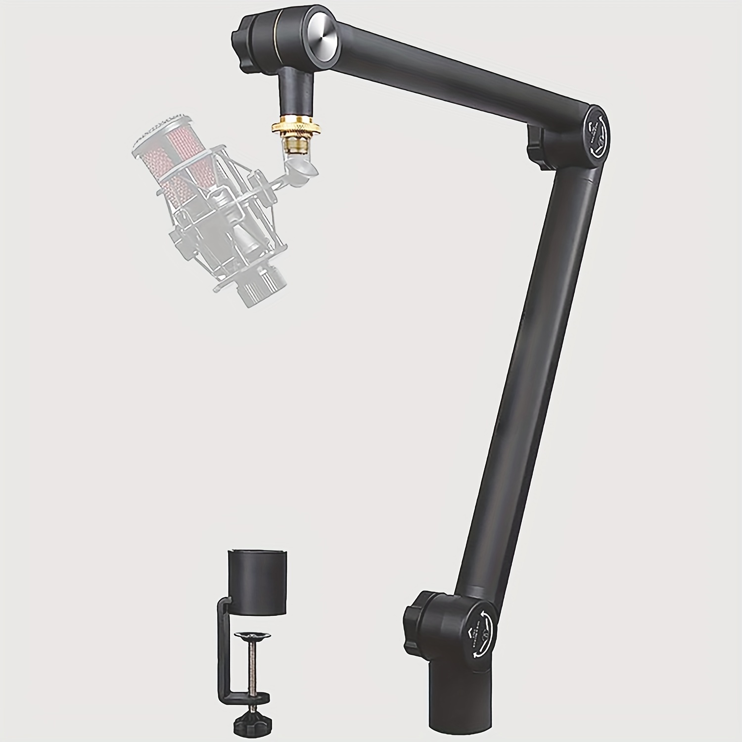 Donner Boom Arm, Soporte de micrófono Tijera de suspensión estilo tubo  ajustable, Brazo de micrófono resistente