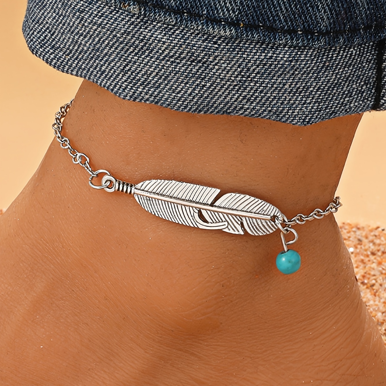 YCDtop Bracelet de Cheville Bracelet trèfle à Quatre Feuilles Bijoux Fille  été Femme Simple chaîne de Pied - Bracelet trèfle à Quatre Feuilles :  : Mode
