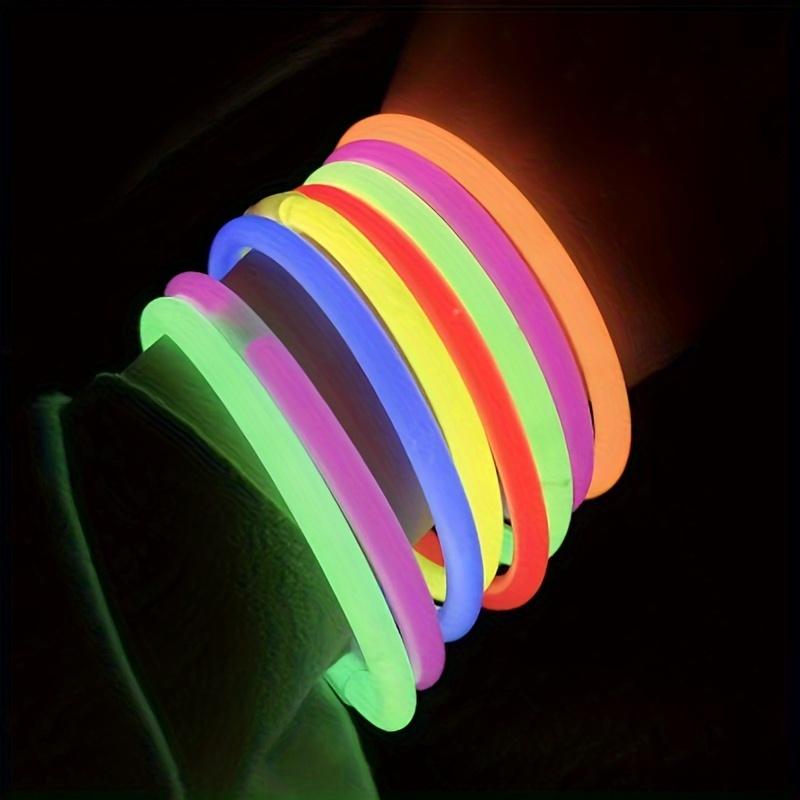 Bâtons Lumineux Fluorescents De Fête Bracelets Colliers Néon