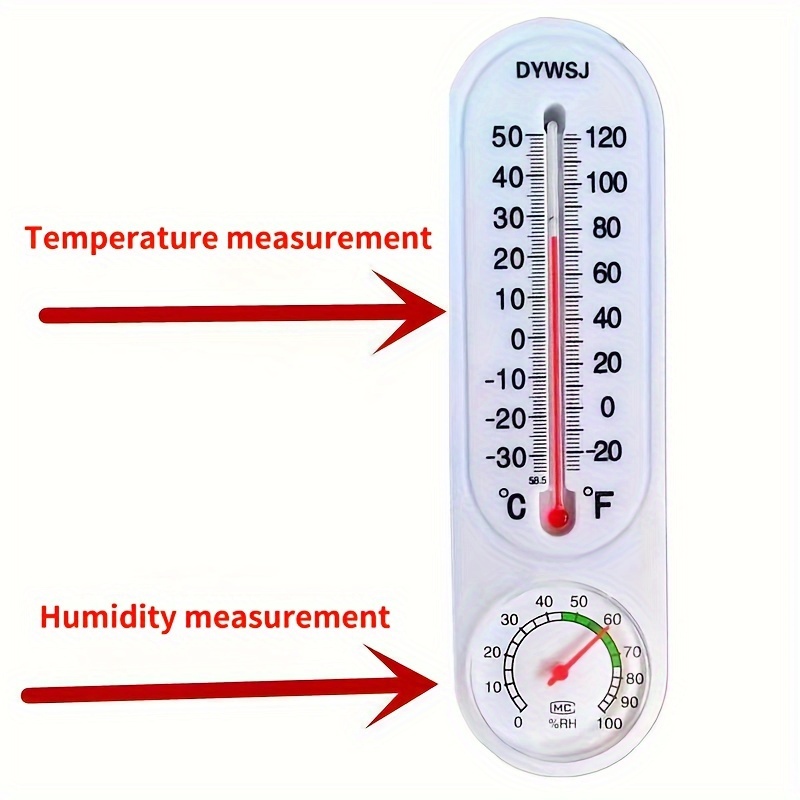 5 Pcs Indoor Outdoor Thermometer Wall Thermometer Humidity Meter Vertical  Thermometer and Hygrometer Wireless Temperature Humidity Gauge Meter with