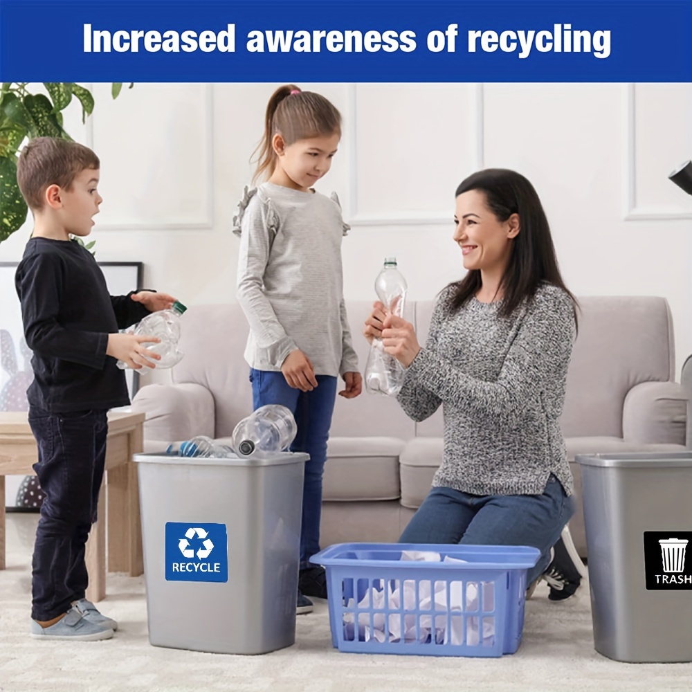 Packung 4 Müllschild aufklebern Selbstklebend – Recycling - Temu