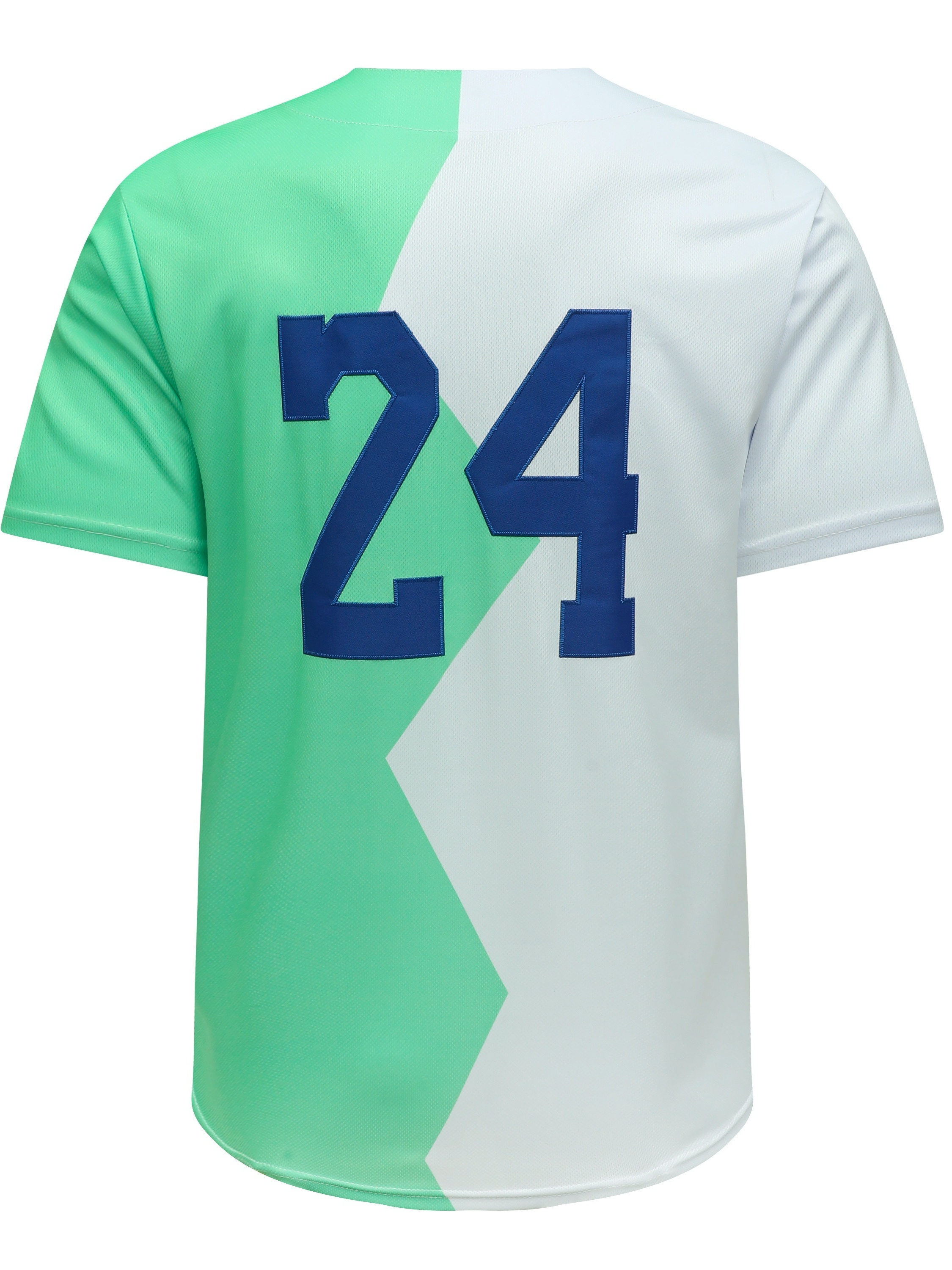 Men's Legend #24 Baseball Jersey, Active Slightly Stretch Breathable Button Up Short Sleeve Uniform Baseball Shirt for Training Competition,Temu