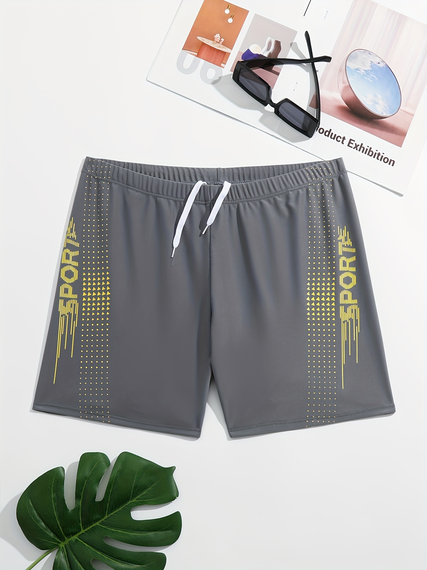 Boxer De Bain Pour Homme Bloc De Couleur Imprimé De Sport Style Discret  Maillot De Bain À Séchage Rapide Short Pantalon Avec Cordon De Serrage  Sous-vêtement Pour Homme Plage D'été - Temu