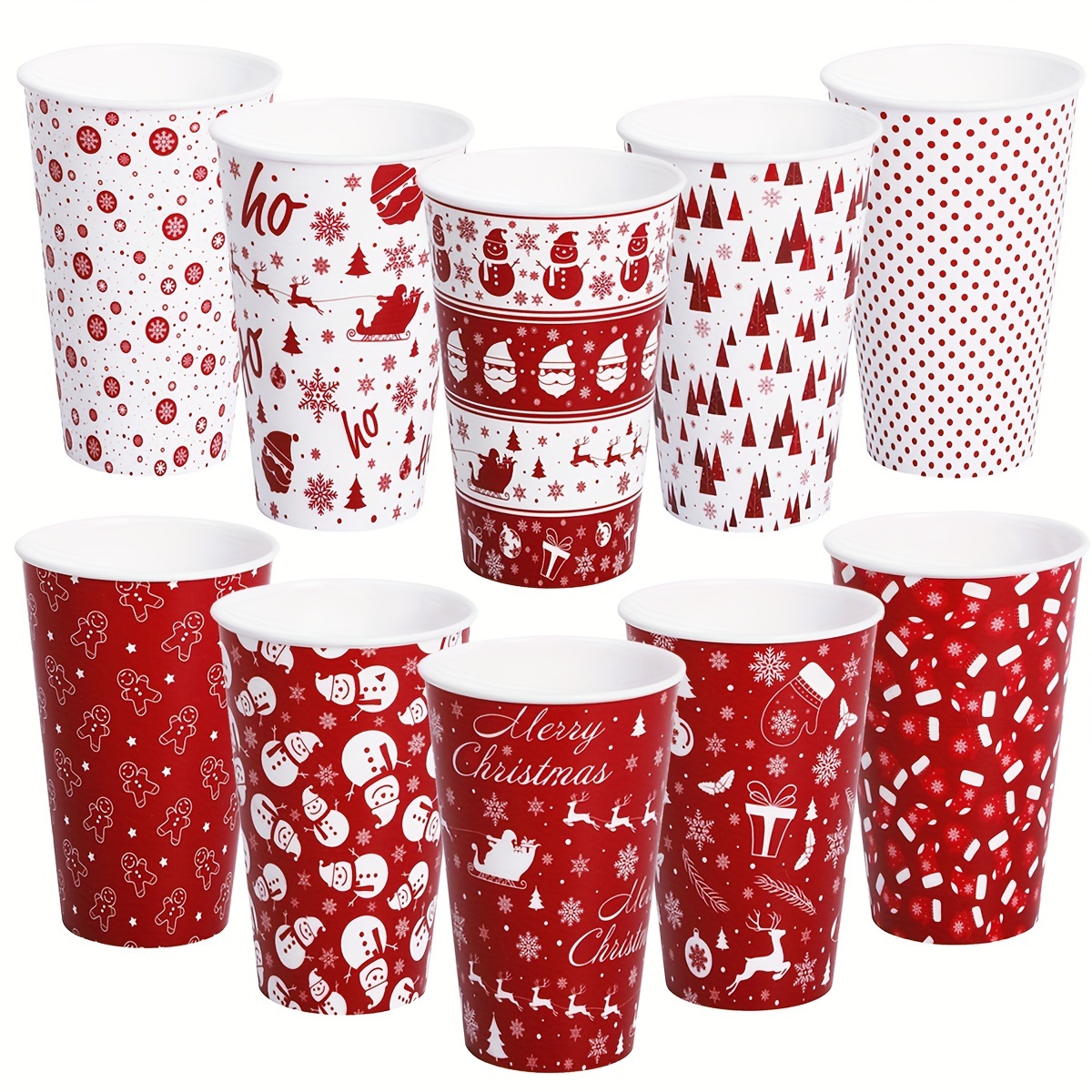 Premium santa plastic cups in Unique and Trendy Designs 