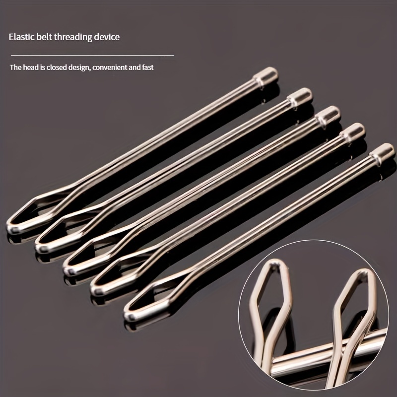 5PCS Drawstring Threader Set Elastic Belt Wearing Rope Weaving