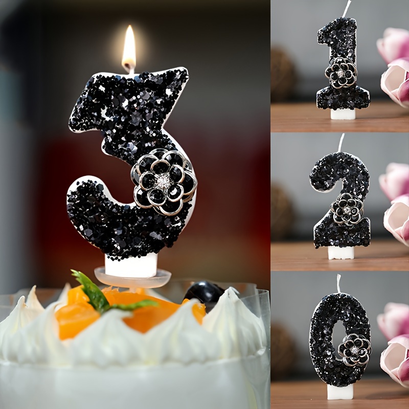  Velas de 50 cumpleaños para pastel, velas de oro rosa