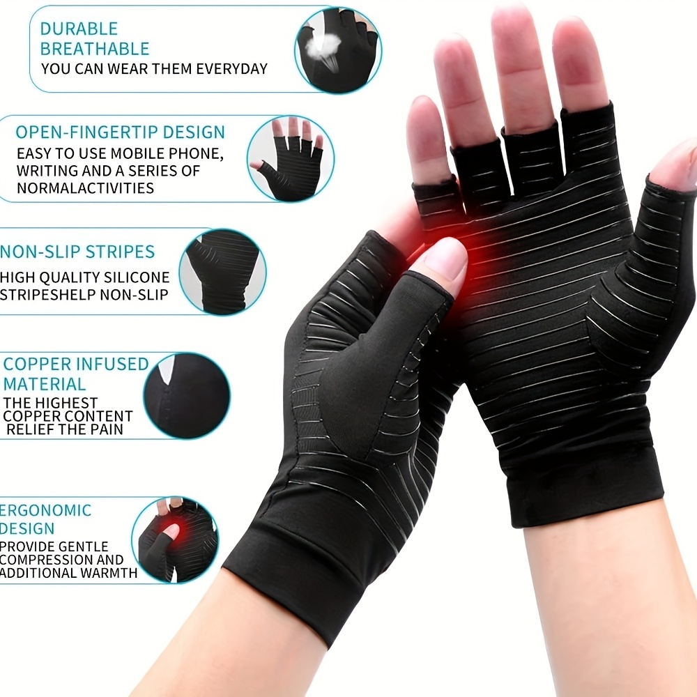 Warm Gloves Copper Arthritis Gloves With Touchscreen, Relief For Hand Pain,  Carpal Tunnel, Inflammation, Tendonitis, Joint Swell, Full Finger, Warming  Compression Gloves For Arthritis For Women And Men, Ideal Choice For Gifts 