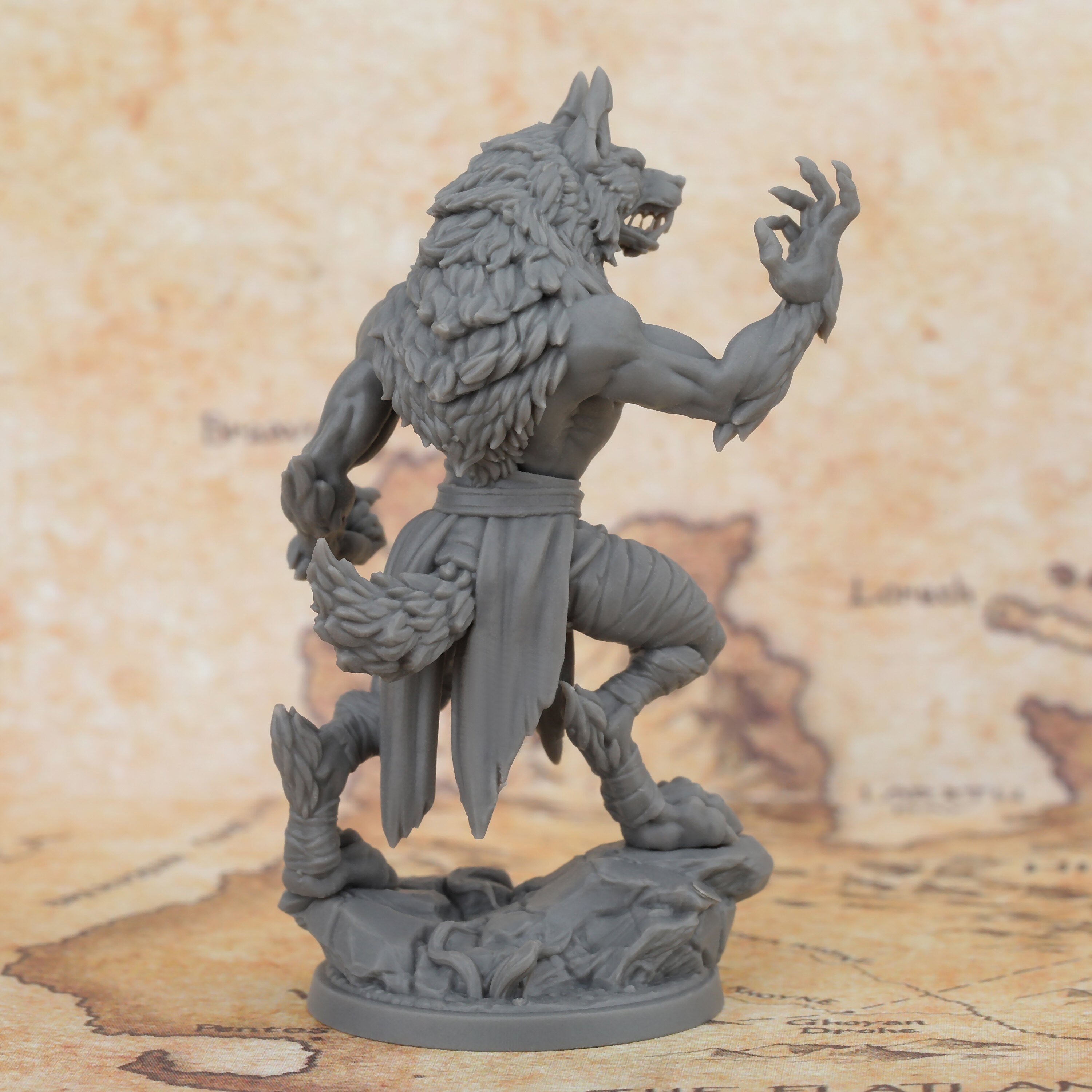 Werewolf Miniatura Miniaturas Monstruos Sin Pintar Regalos - Temu