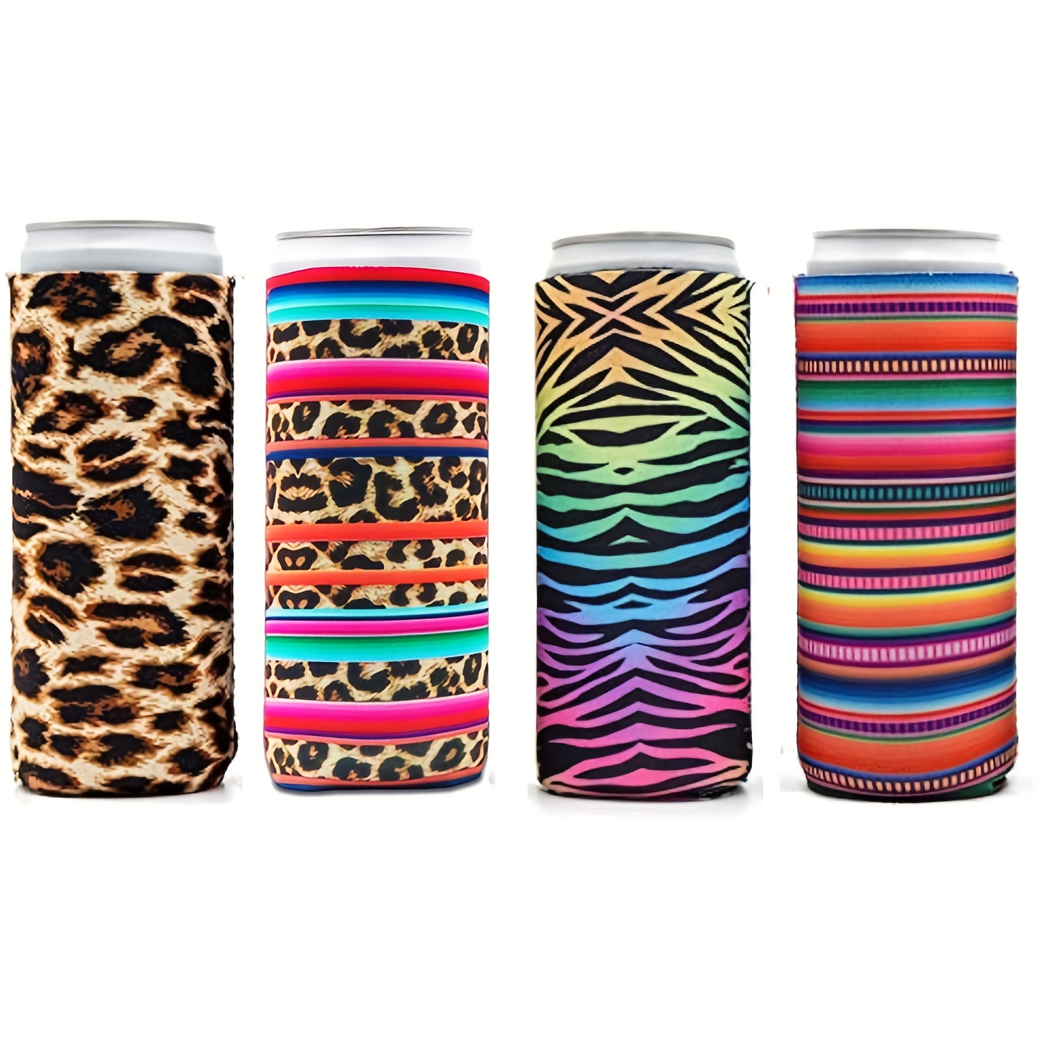 Slim Can Cooler Sleeves, Premium 4mm Skinny Can Coolers Neoprene