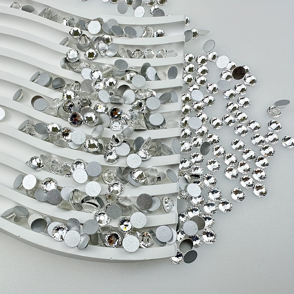 Flatback Rhinestones for Crafts, Bulk Clear Crystals