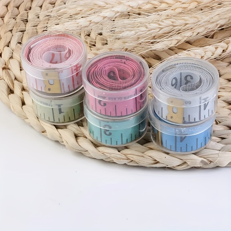 3pcs Soft Tape Measure, Body Measuring Ruler Sewing Tailor Tape Measure  Centimeter Meter Sewing Measuring Tape Soft Random Color