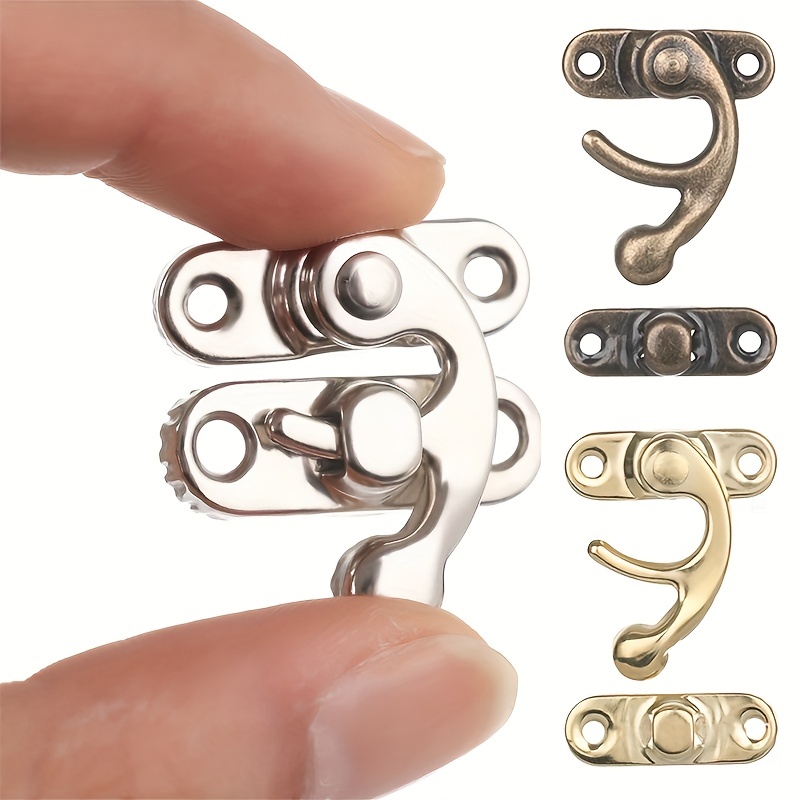 Antique Metal Lock Mini Decorative Hasps Hook For Gift - Temu