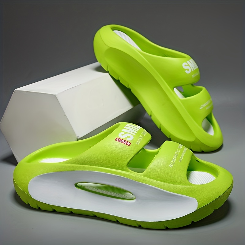 Men's Platform Slides Non Slip Slippers Open Toe Shoes