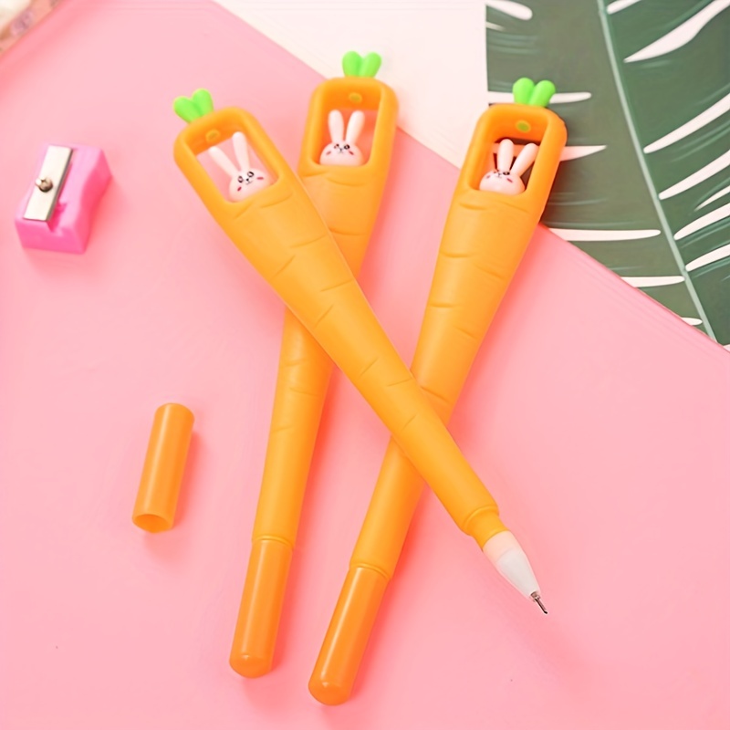 6pcs/lot 0.5mm Kawaii Cartoon Rabbit Gel Ink Pens School Office Writing  Supplies Stationery