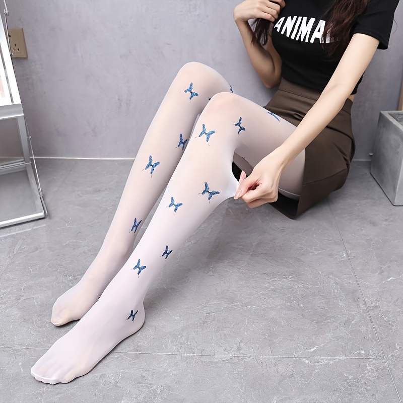 Oil Shiny Tights Music Festival Anti hook High Waist - Temu