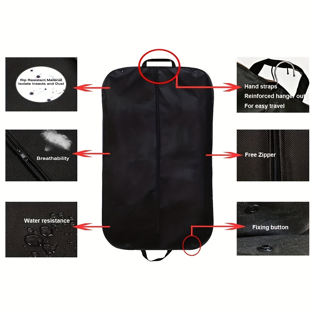 Travel Hanging Garment Bag Suit Cover Dress Storage Foldable