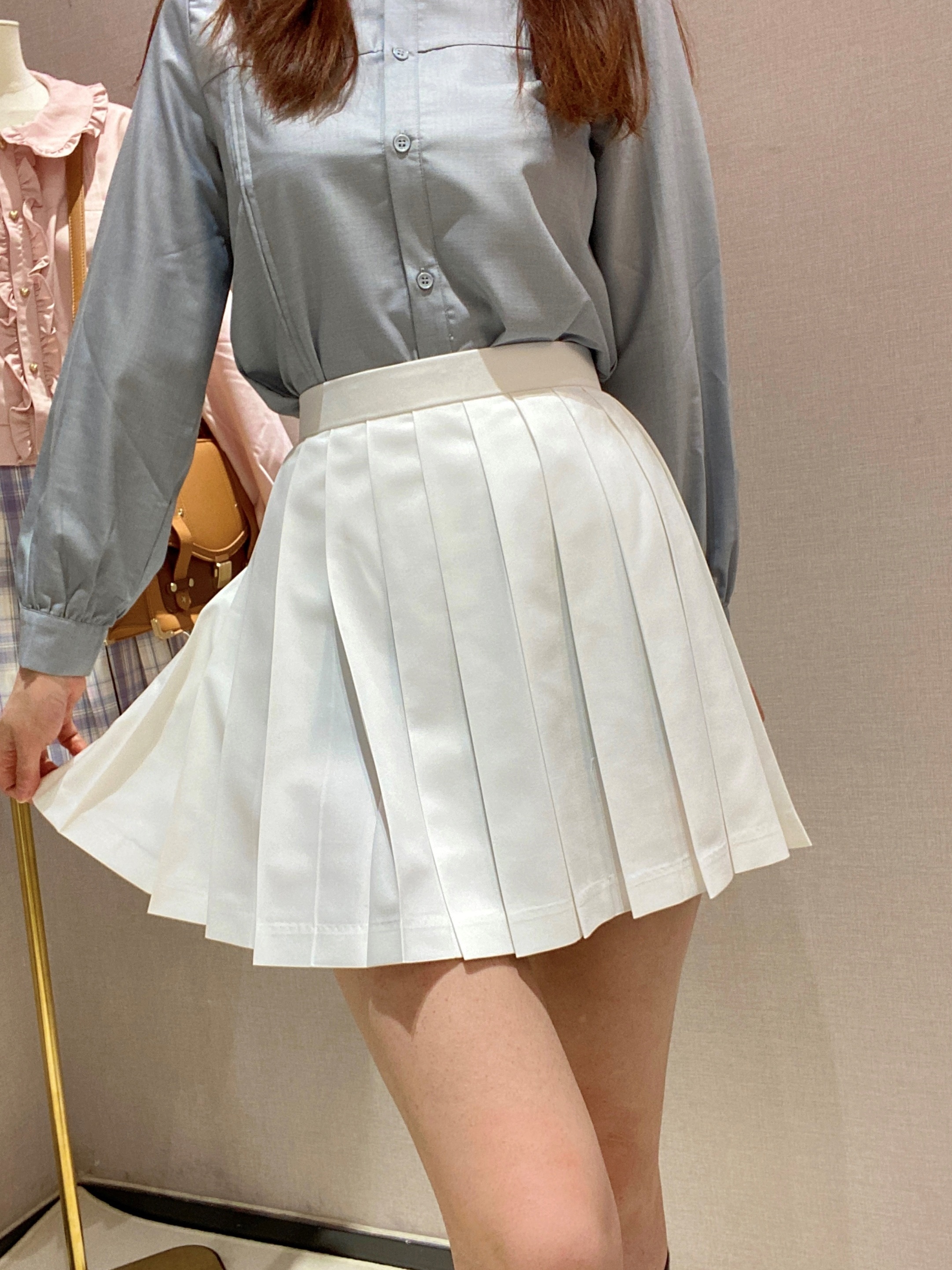 preppy high waist pleated skirt kawaii uniform skirt for spring summer womens clothing