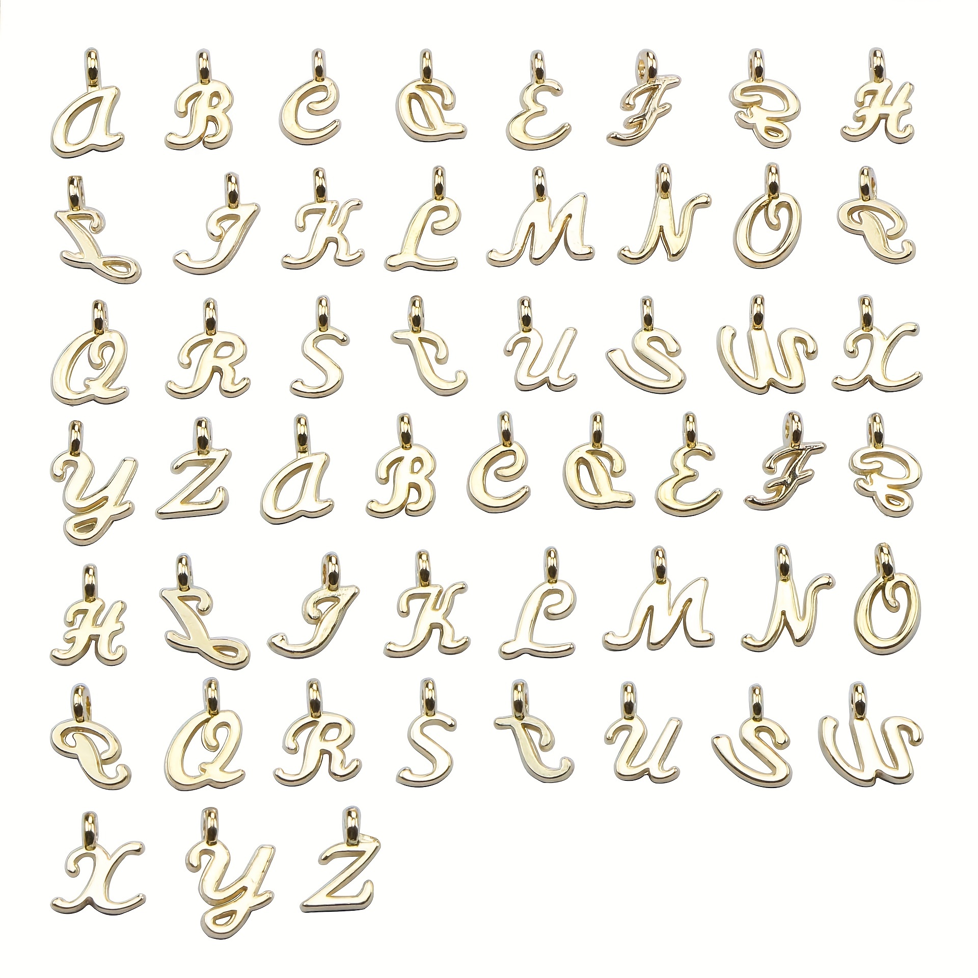 26pcs Abc Alphabet Mini A Z Letter Alloy Pendant Alphabet Loose Beads Set  For Jewelry Gift Making Diy Craft Jewelry Diy Necklace Bracelet Birthday  Gift - Arts, Crafts & Sewing - Temu