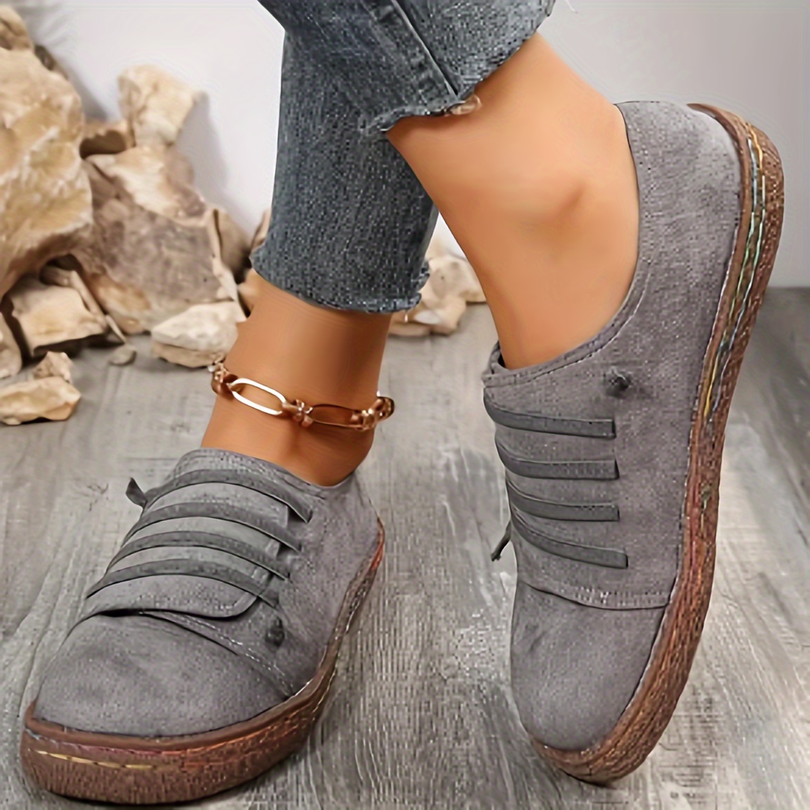 Women's Simple Solid Color Sneakers Casual Lace Outdoor - Temu