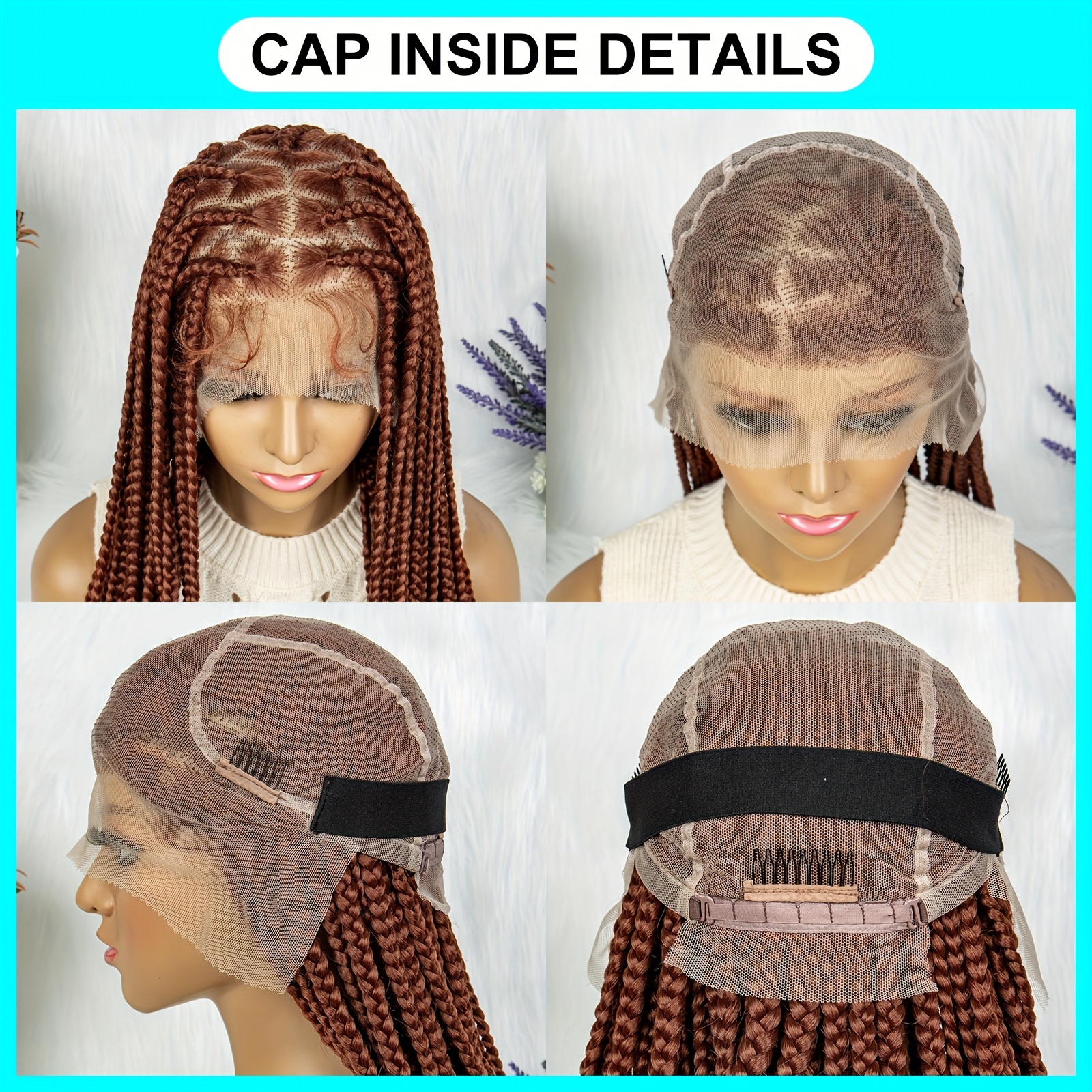 Box Braided Synthetic Wigs Goddess Box Braids Beads Ends Temu