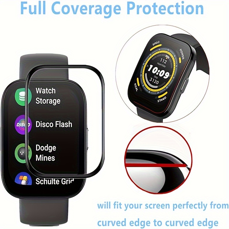 Screen Protector Film For Amazfit Bip 5 Smartwatch Soft Protective