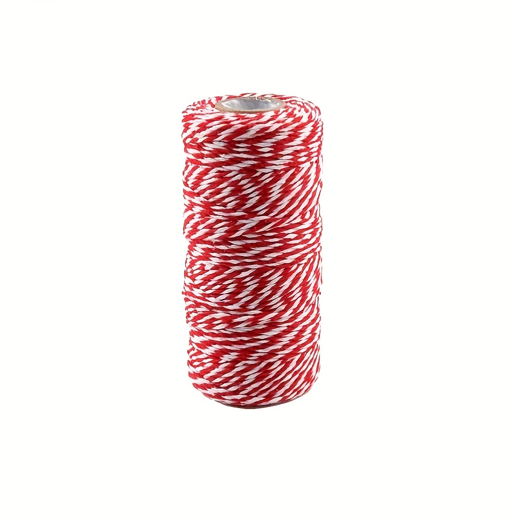 100 Yards Long Two color Big Red Packaging Rope Diy Material - Temu