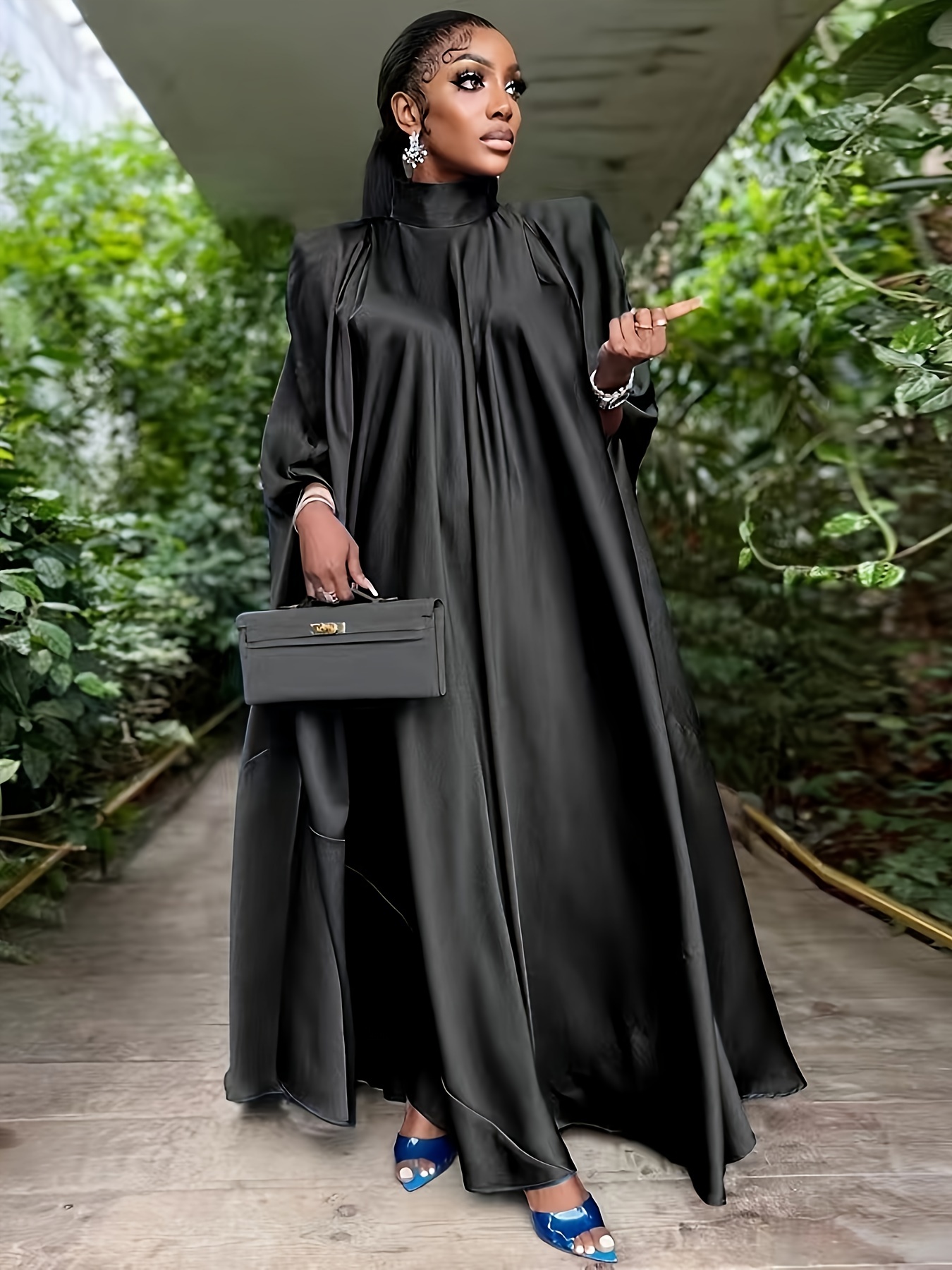 Abaya Dubai Vestido de Noite Muçulmana Robe Plus Size Vestidos De Fiesta  Vestido para Festa de Casamento Elegante Kaftan Chiffon Maxi Vestido
