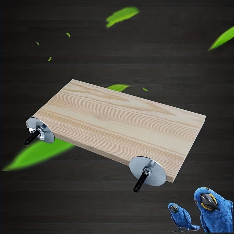 Durable Wood Perch Platform for Parrots