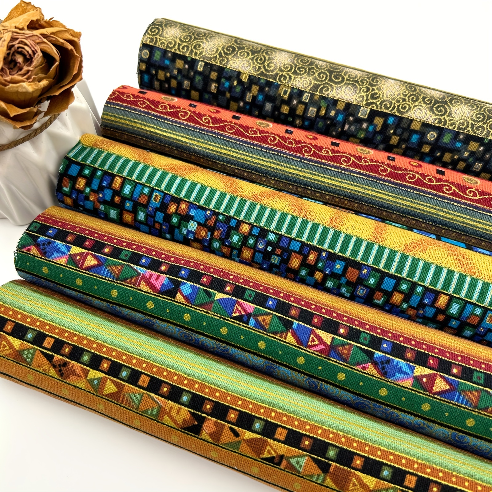 Indian Fabric, Ethnic Cotton Linen Fabric, Vintage Fat Quarters Fabric  Bundles Sewing Fabric Squares For Quilting Sewing Patchwork Clothes Diy  Crafts Home Decoration - Temu