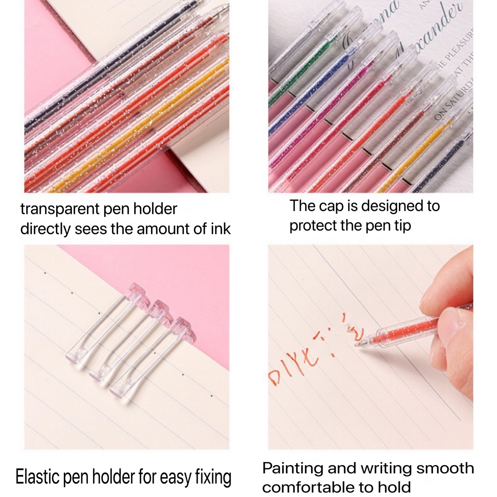 Glitter Pen Colored Gel Glitter Pen Set Glitter Gel Pens For