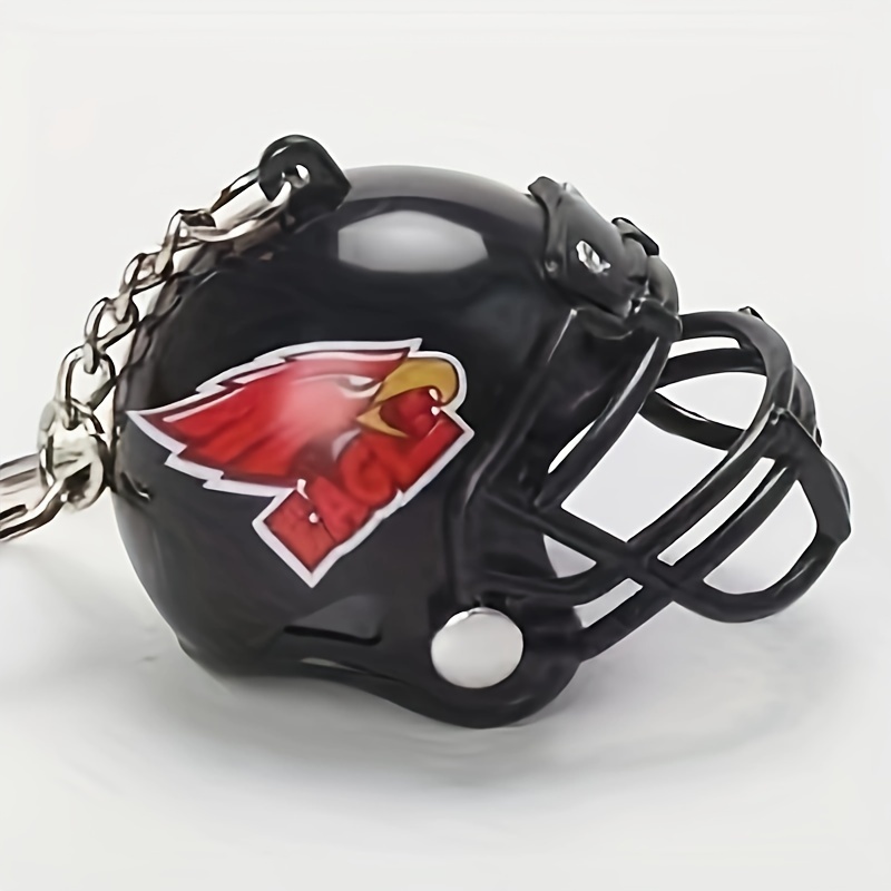 Creative Rugby Helmet Keychain Pour Hommes, Accessoires De Sac À