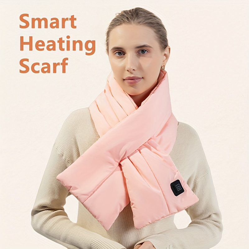 USB Electric Heated Neck Warmer Massage Scarf Wrap Soft Winter Scarves  Massage