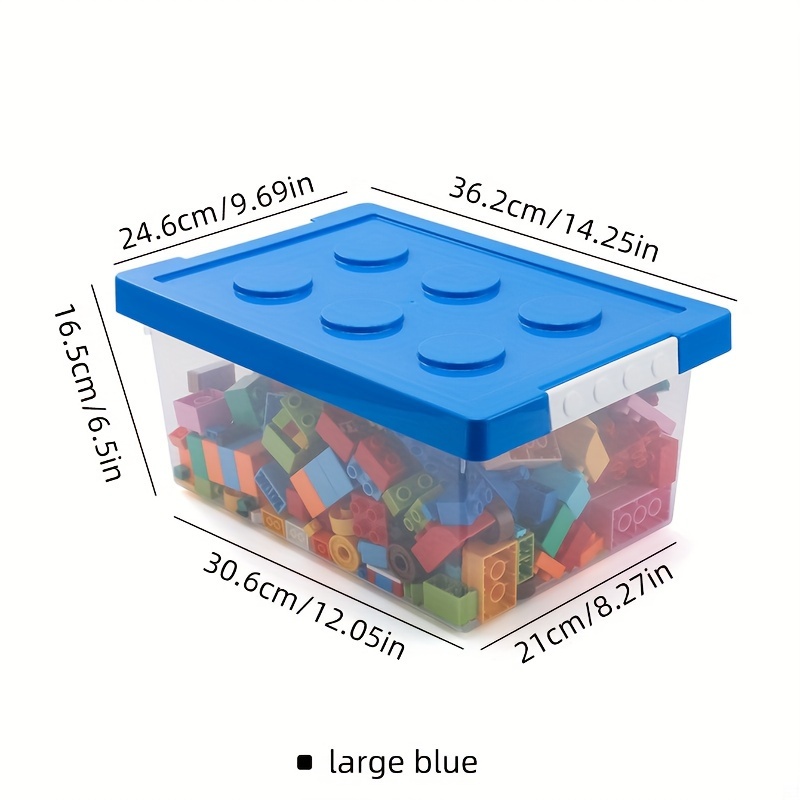 Large Capacity Transparent Building Blocks Puzzle Storage - Temu