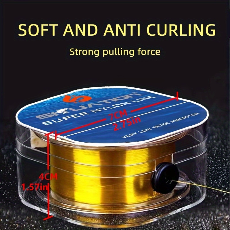 240yds Golden Nylon Fishing Line Super Strong Pulling Force - Temu