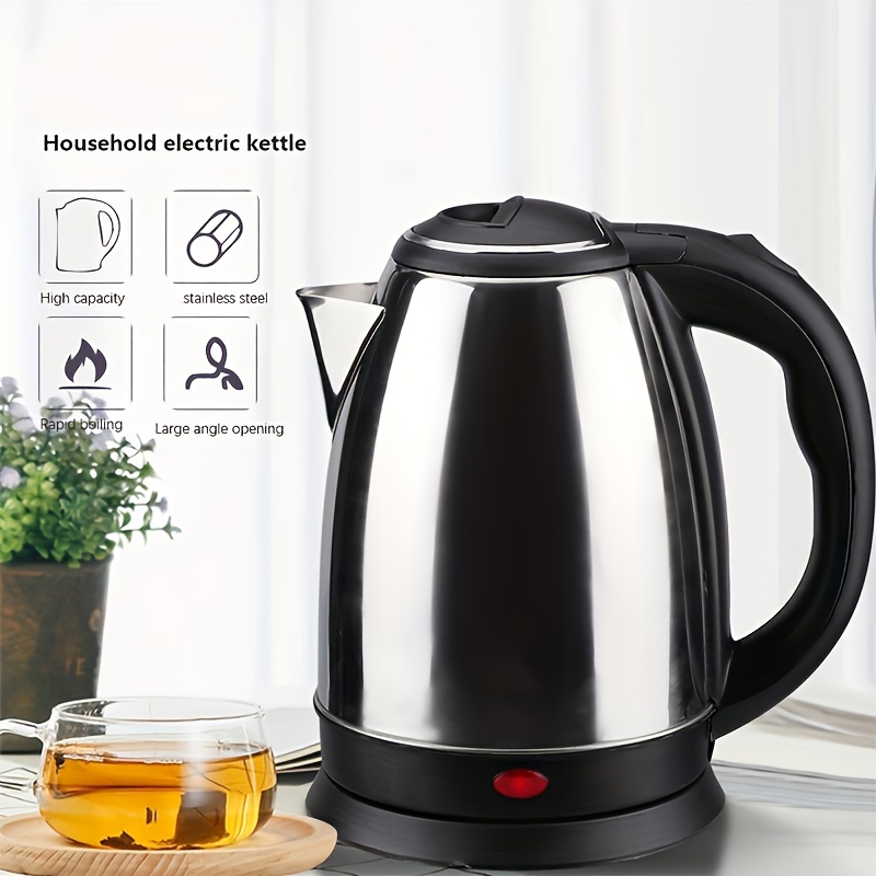 0.8L Hot Water Boiler BPA Free Double Wall Boiling Water Heater for Tea and  Coffee Black UK Standard 
